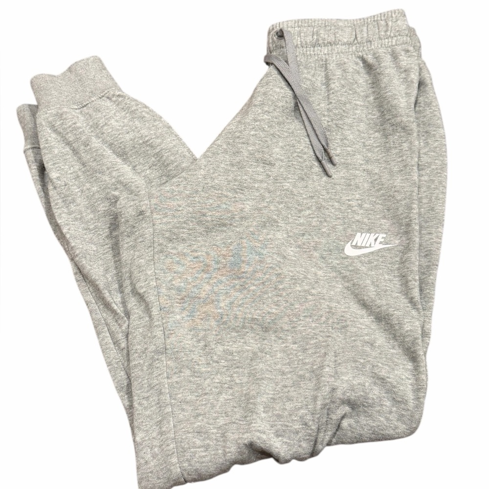Nike Sportswear Fleece Jogger‎ Sweatpants Gray Cuffed Logo Women XS
